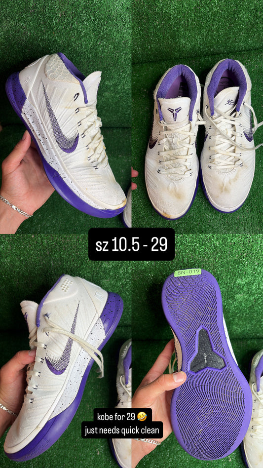 Nike Kobe AD Mid Purple White Size 10.5