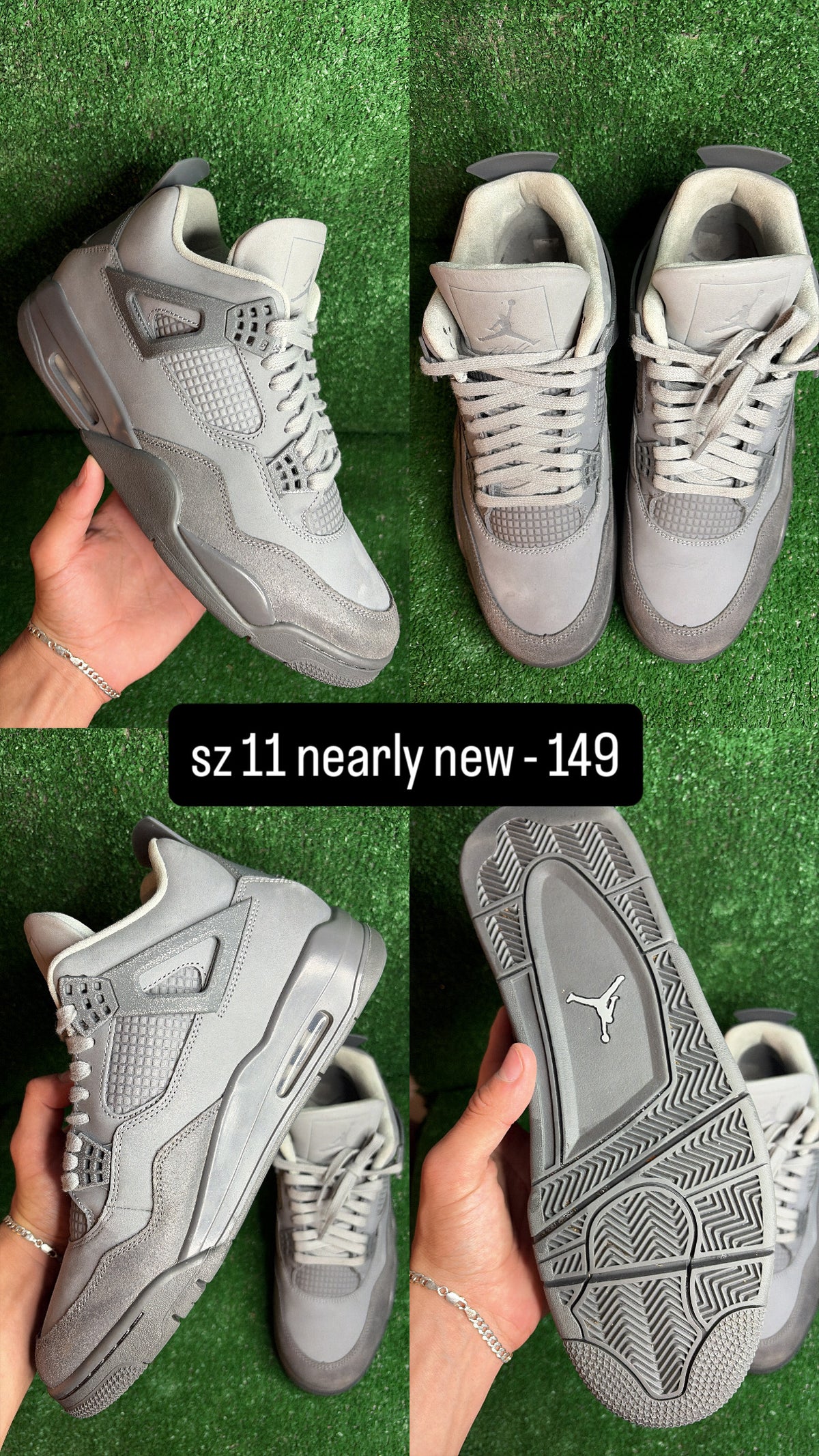 Jordan 4 Wet Cement Size 11