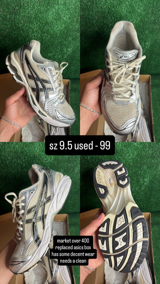 Asics Kayano 14 Black Metallic Plum Size 9.5