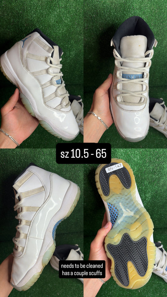 Jordan 11 Legend Blue Size 10.5