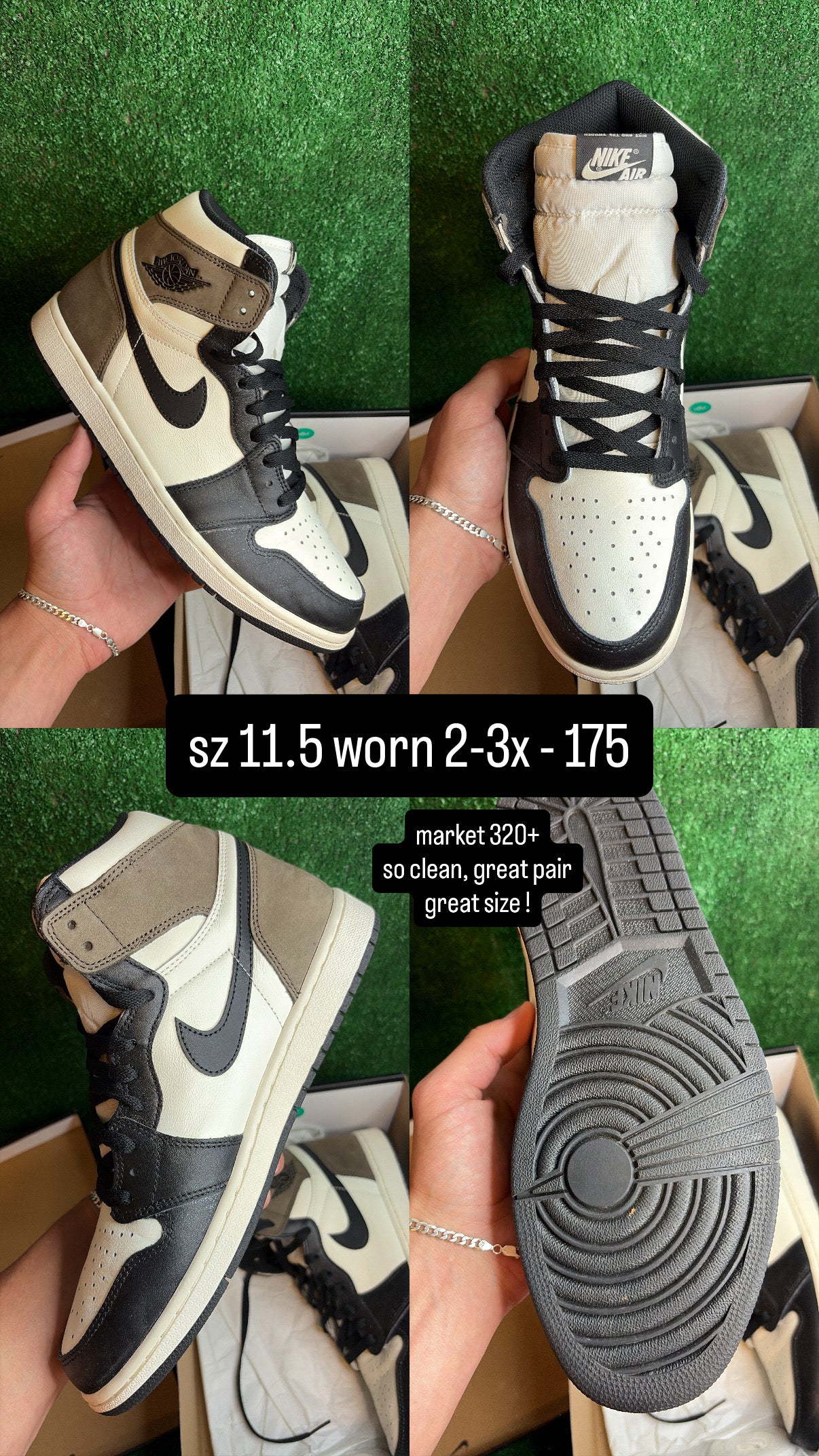 Jordan 1 High Dark Mocha Size 11.5
