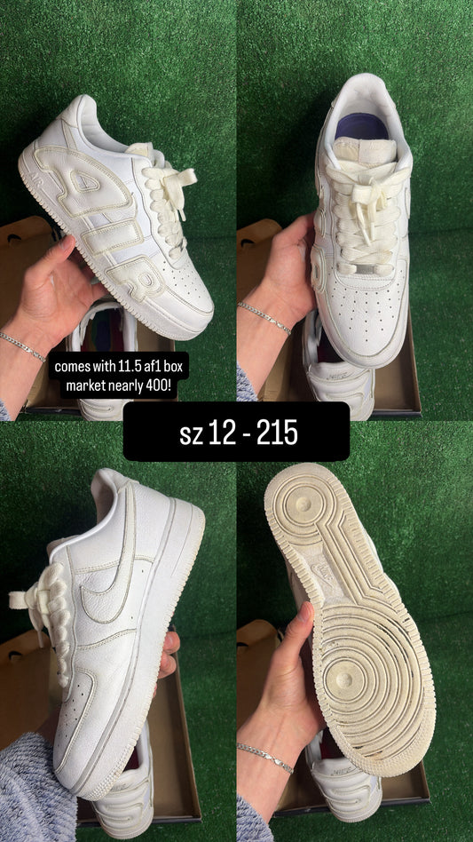 CPFM Air Force 1 Low White Size 12