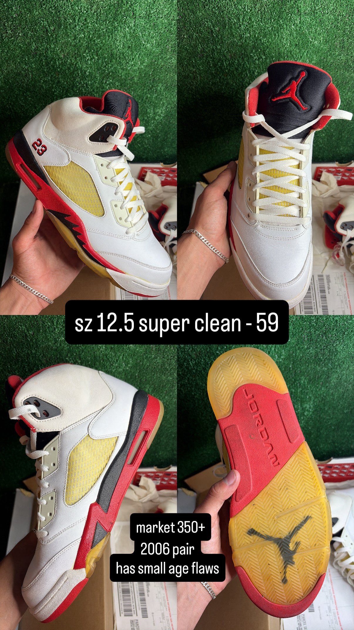 Jordan 5 Fire Red (2006) Size 12.5