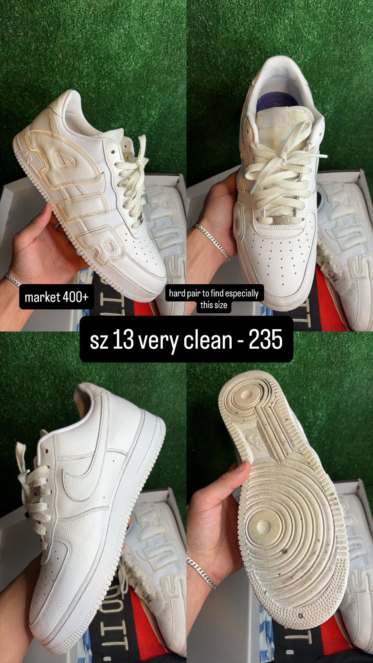 Nike Air Force 1 Low CPFM White Size 13