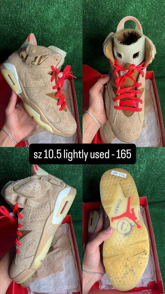 Jordan 6 Travis Scott Brown Khaki Size 10.5