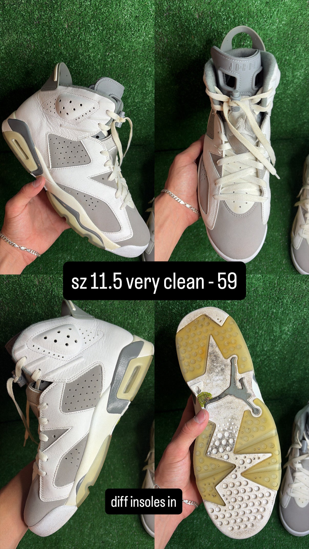 Jordan 6 Cool Grey Size 11.5