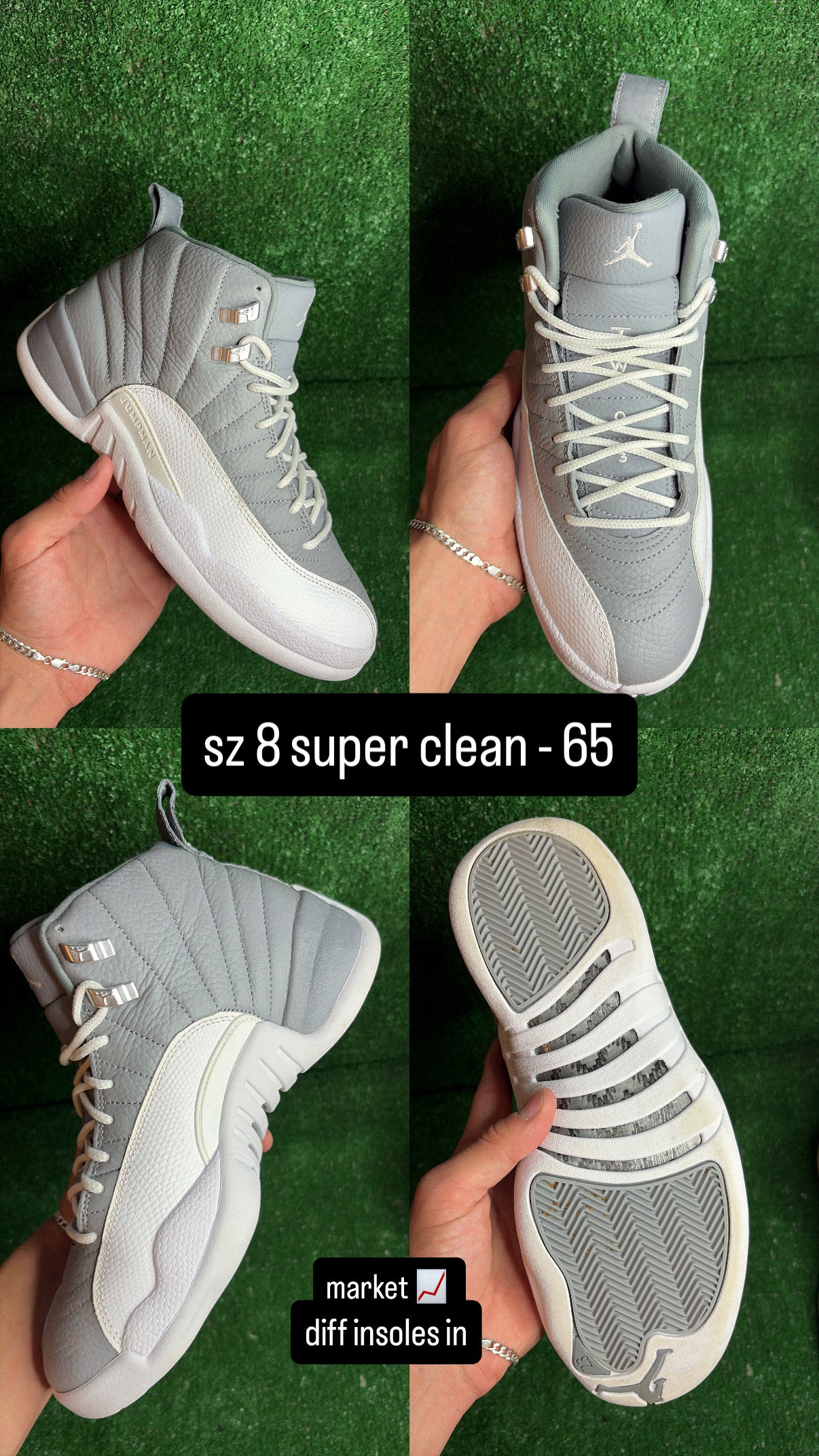 Jordan 12 Stealth Size 8