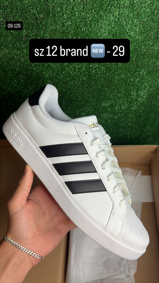 Adidas Street Talk White Black Size 12