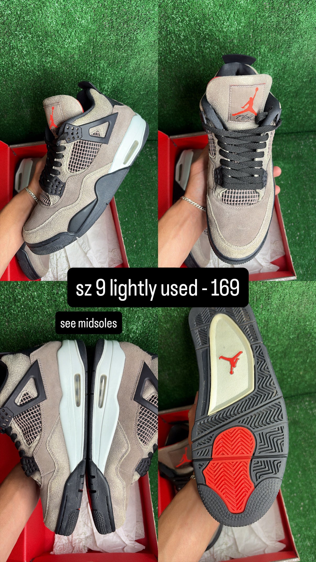 Jordan 4 Taupe Haze Size 9
