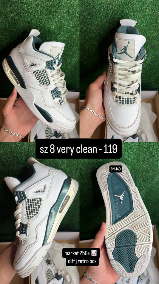 Jordan 4 Oxidized Green Size 8