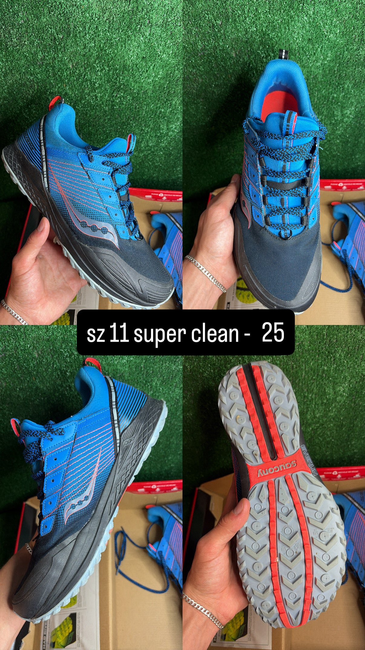 Saucony Runners Blue Black Size 11
