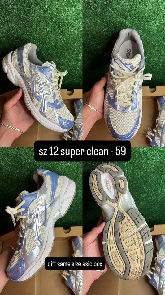 Asics 1130 Cream Blueberry Size 12