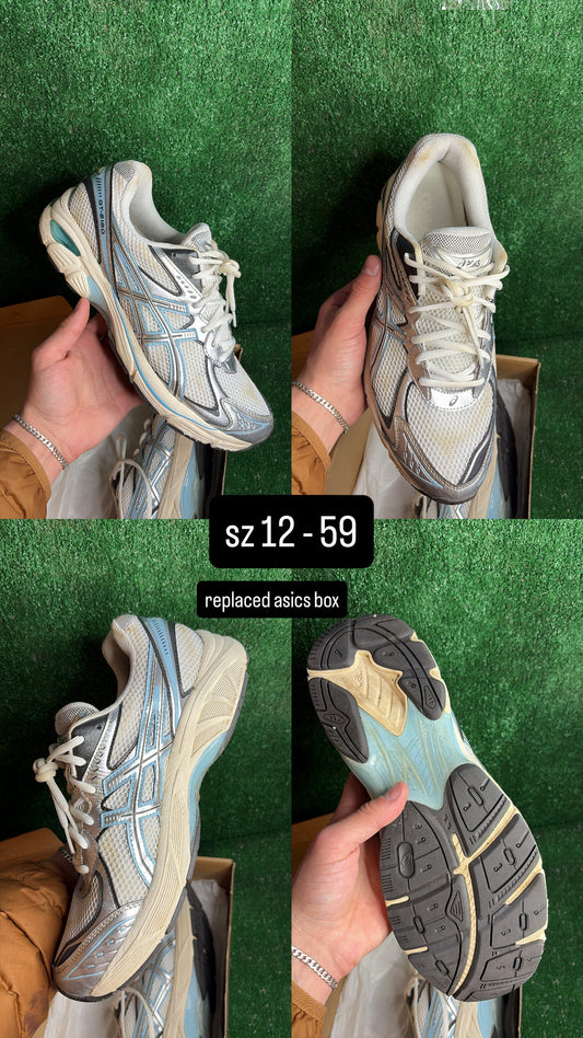 Asics 2160 Baby Blue / Silver Size 12