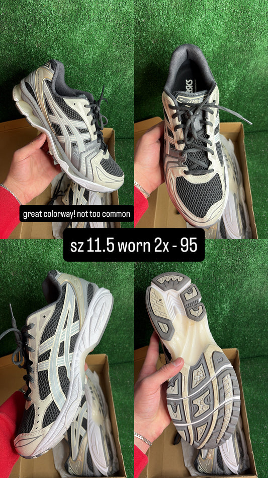 Asics Kayano 14 Obsidian Grey / Cement Size 11.5