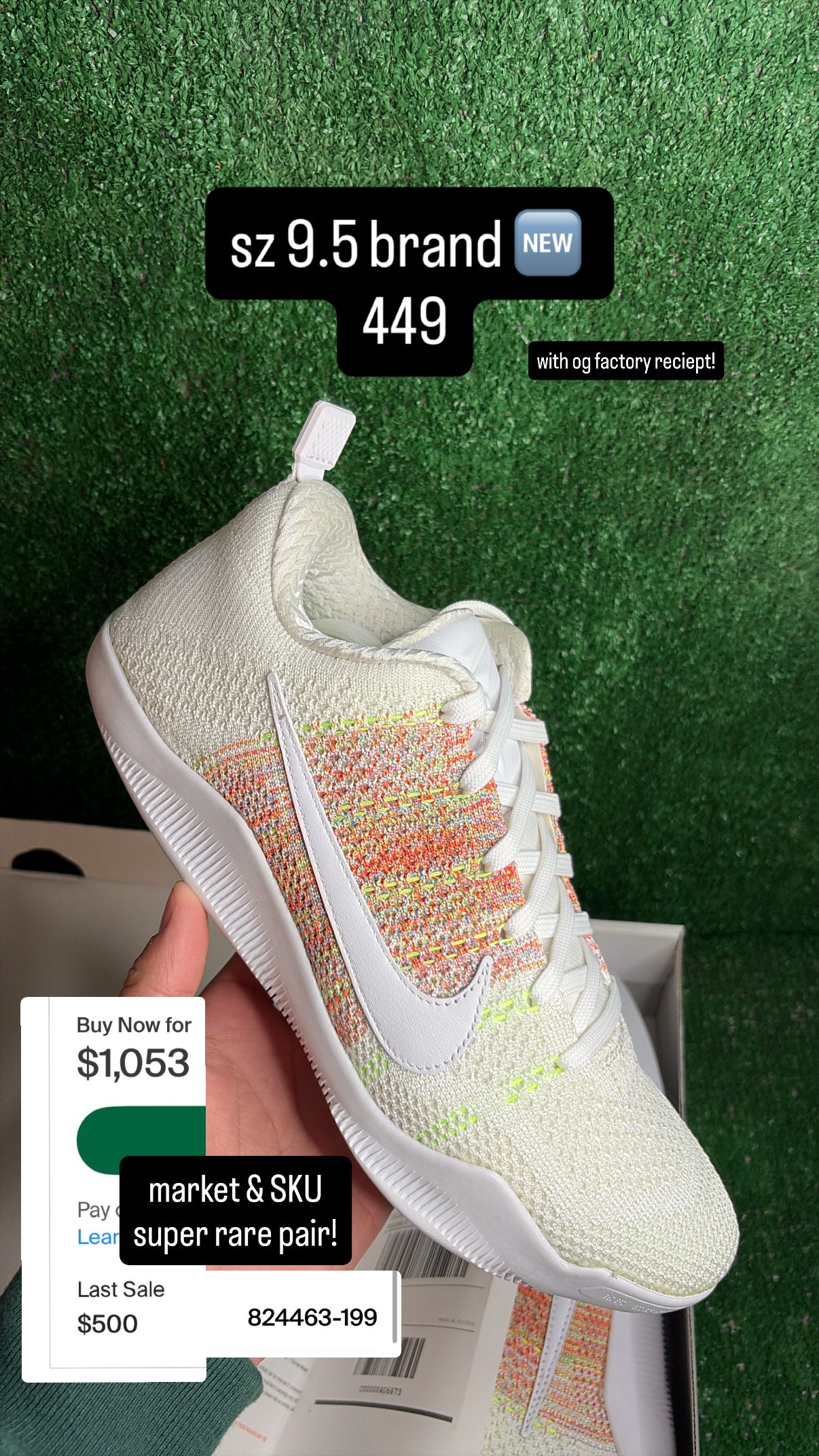 Kobe 11 Low Elite 4KB Size 9.5