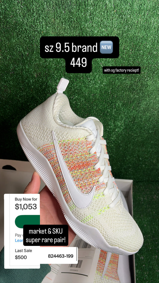 Kobe 11 Low Elite 4KB Size 9.5
