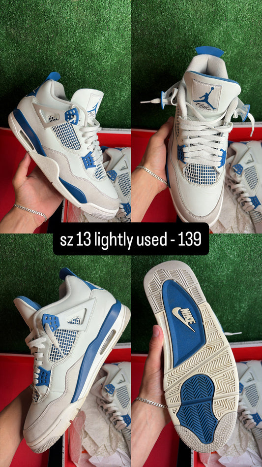 Jordan 4 Military Blue Size 13