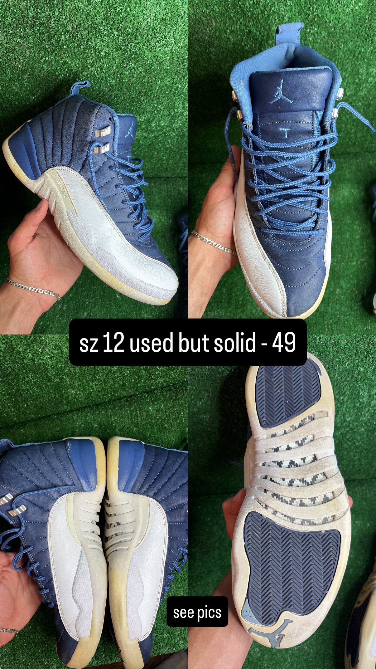 Jordan 12 Indigo Size 12