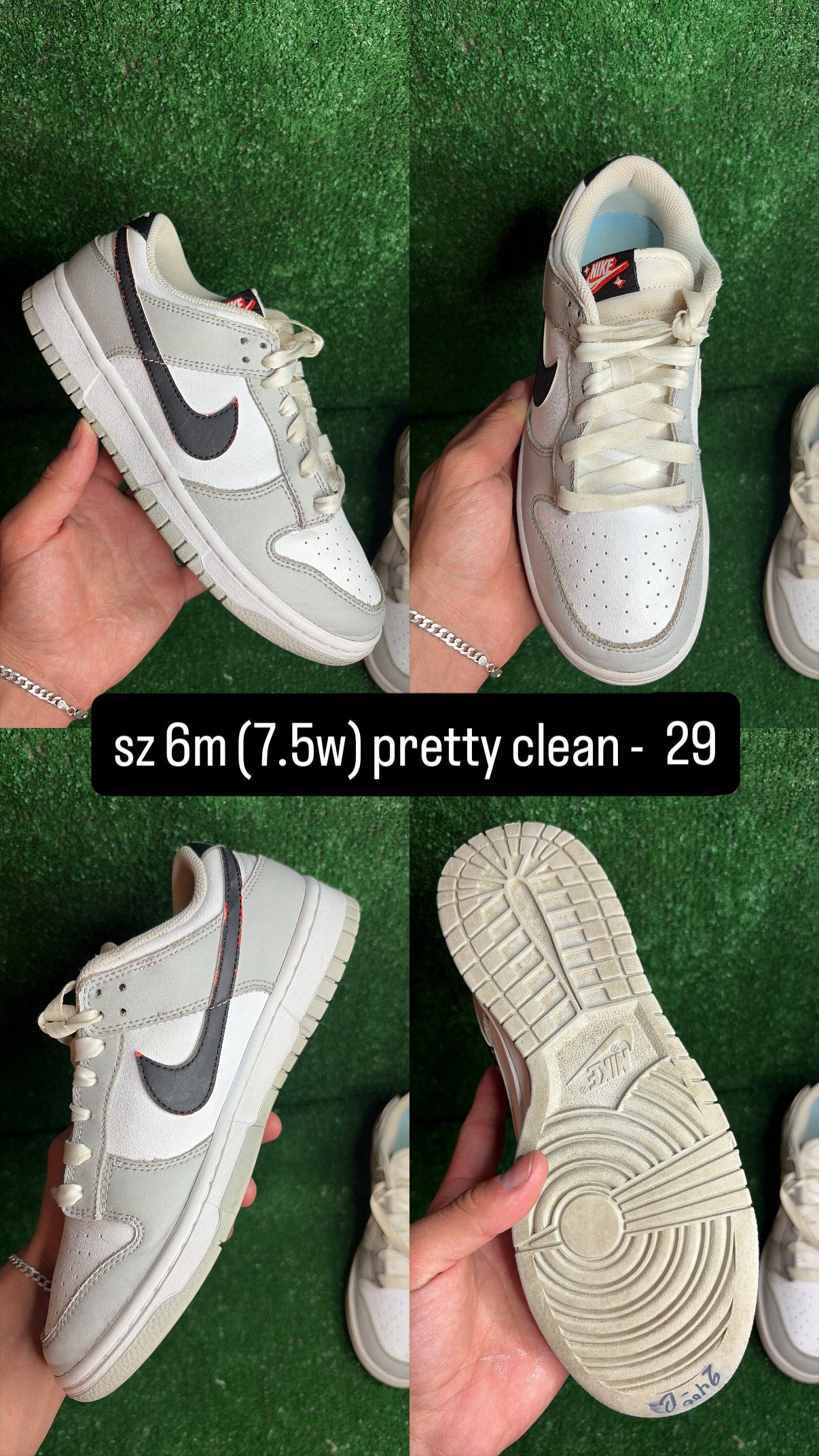 Nike Dunk Low Lottery Grey Size 6m (7.5w)
