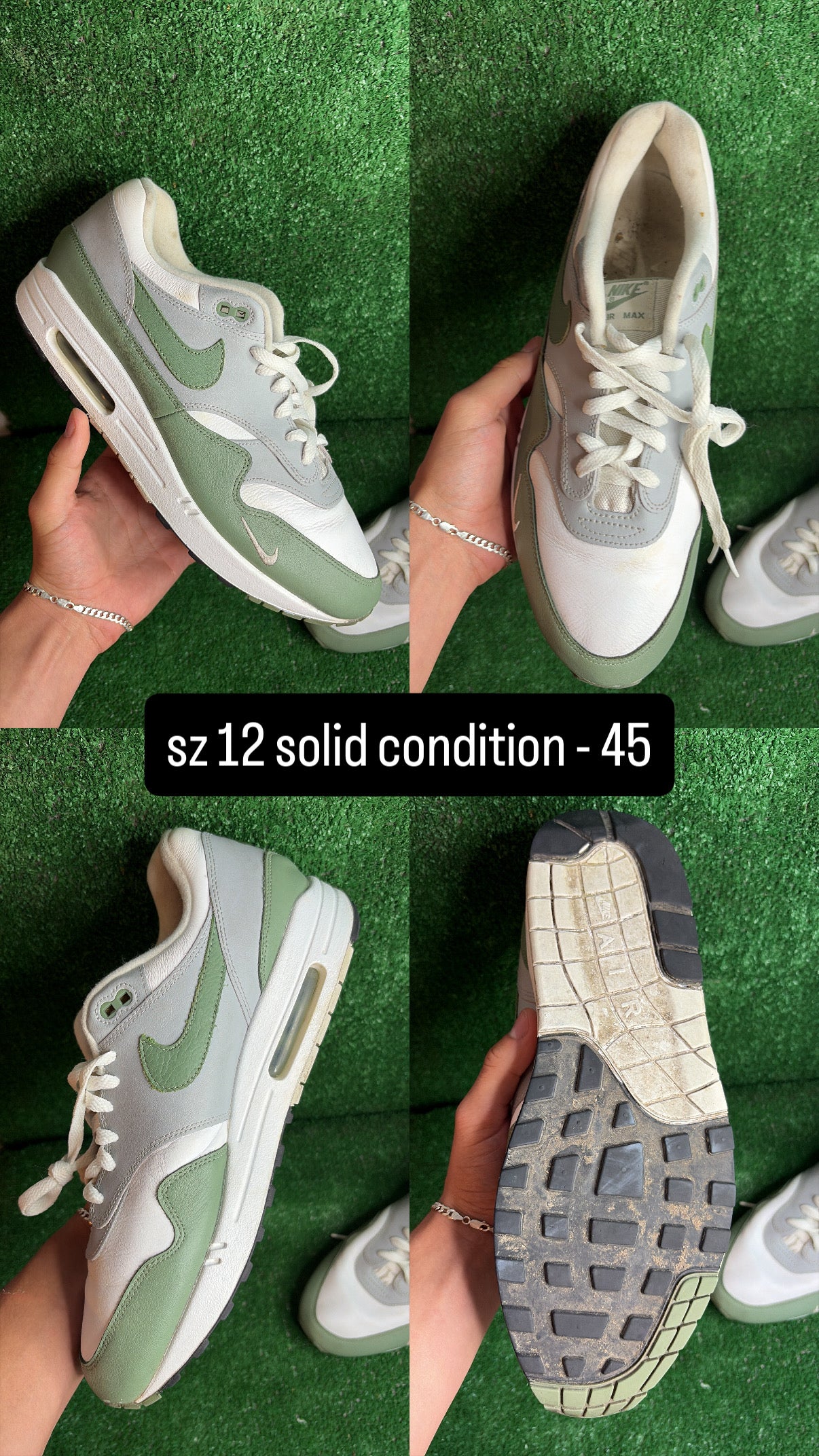 Air Max 1 Mica Green Size 12
