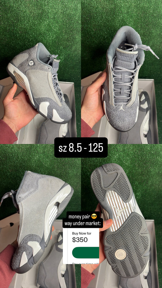 Jordan 14 Flint Grey Size 8.5