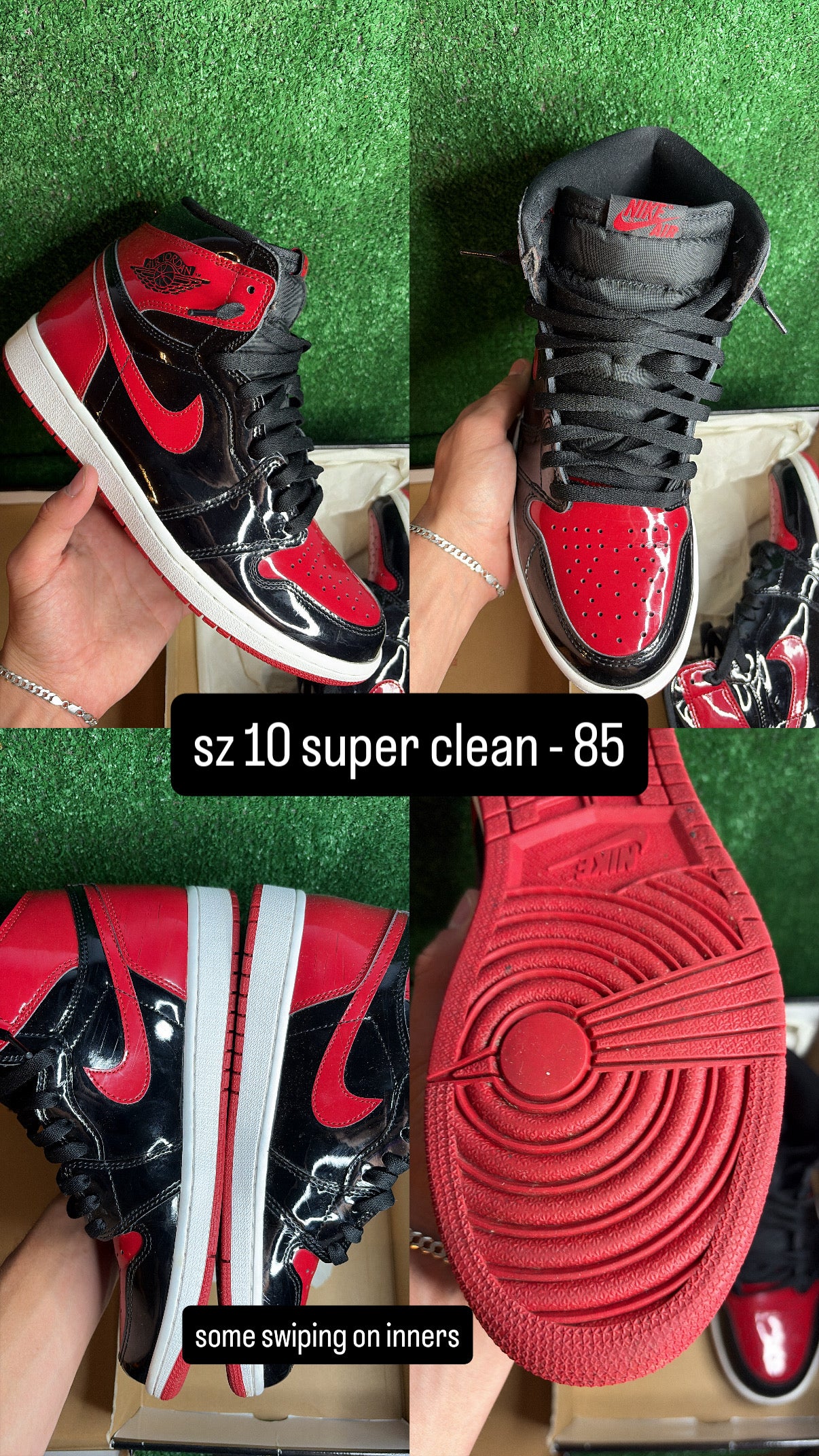 Jordan 1 Patent Bred Size 10