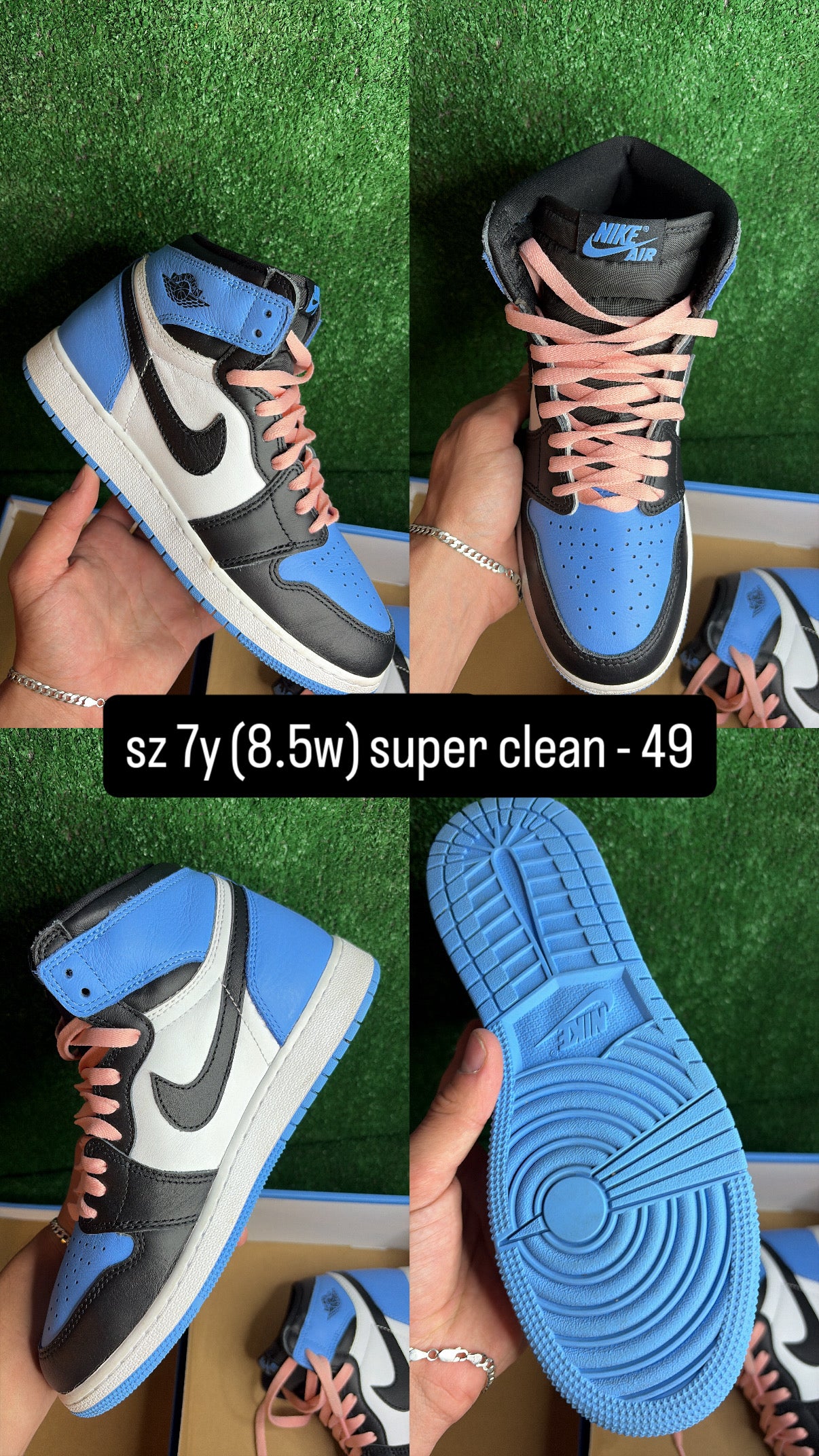 Jordan 1 UNC Toe Size 7y (8.5w)