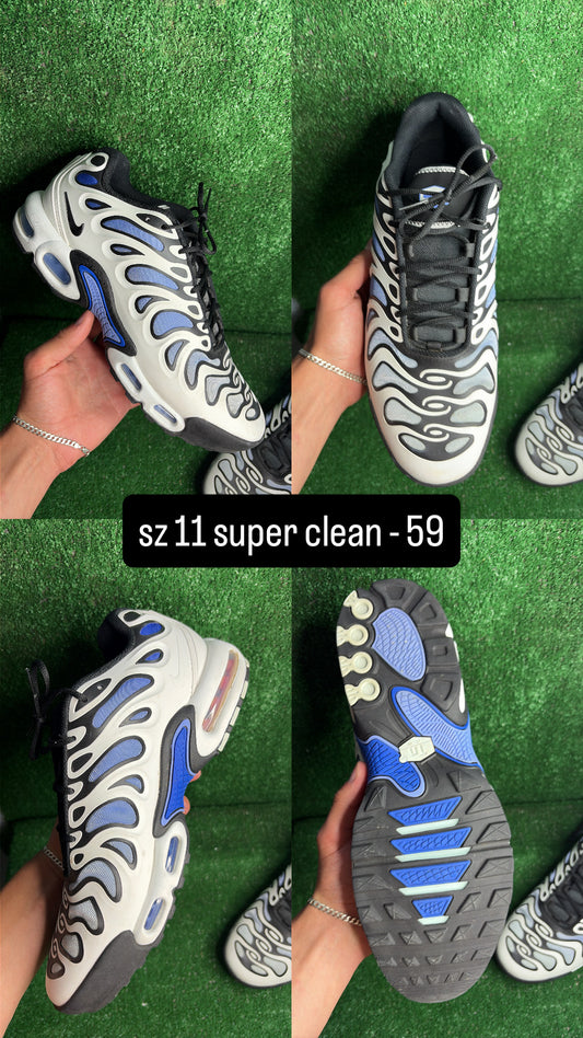 Nike Air Max Plus Drift White Silver Size 11