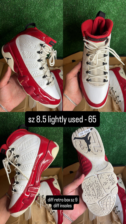 Jordan 9 Gym Red Size 8.5
