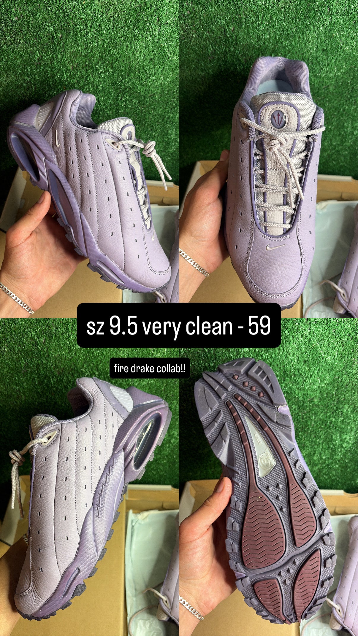 Nike Hot Step Air Terra NOCTA Violet Haze Size 9.5