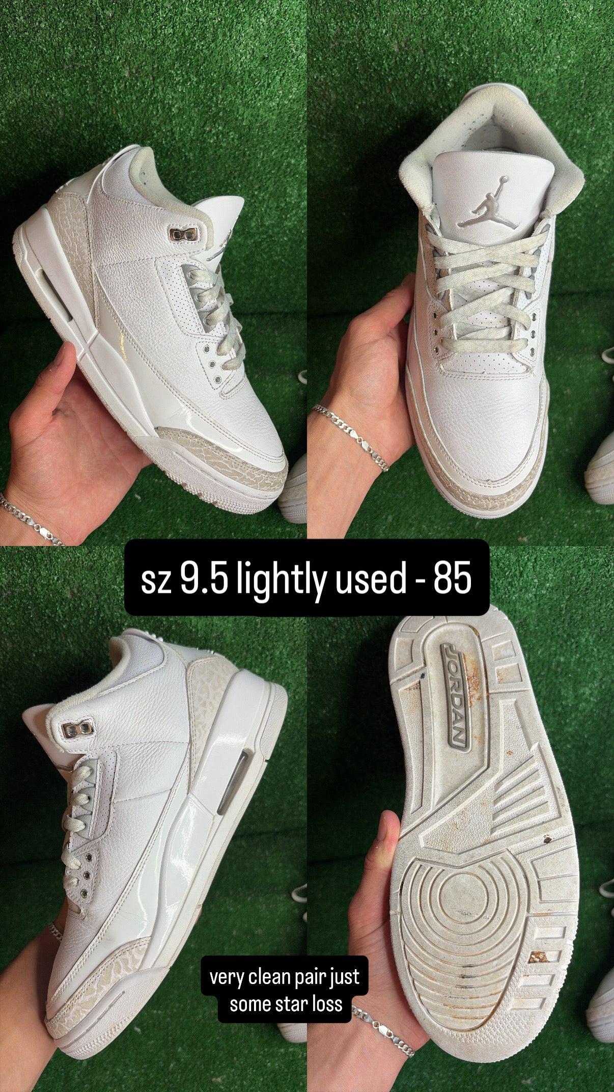 Jordan 3 Pure Money Size 9.5
