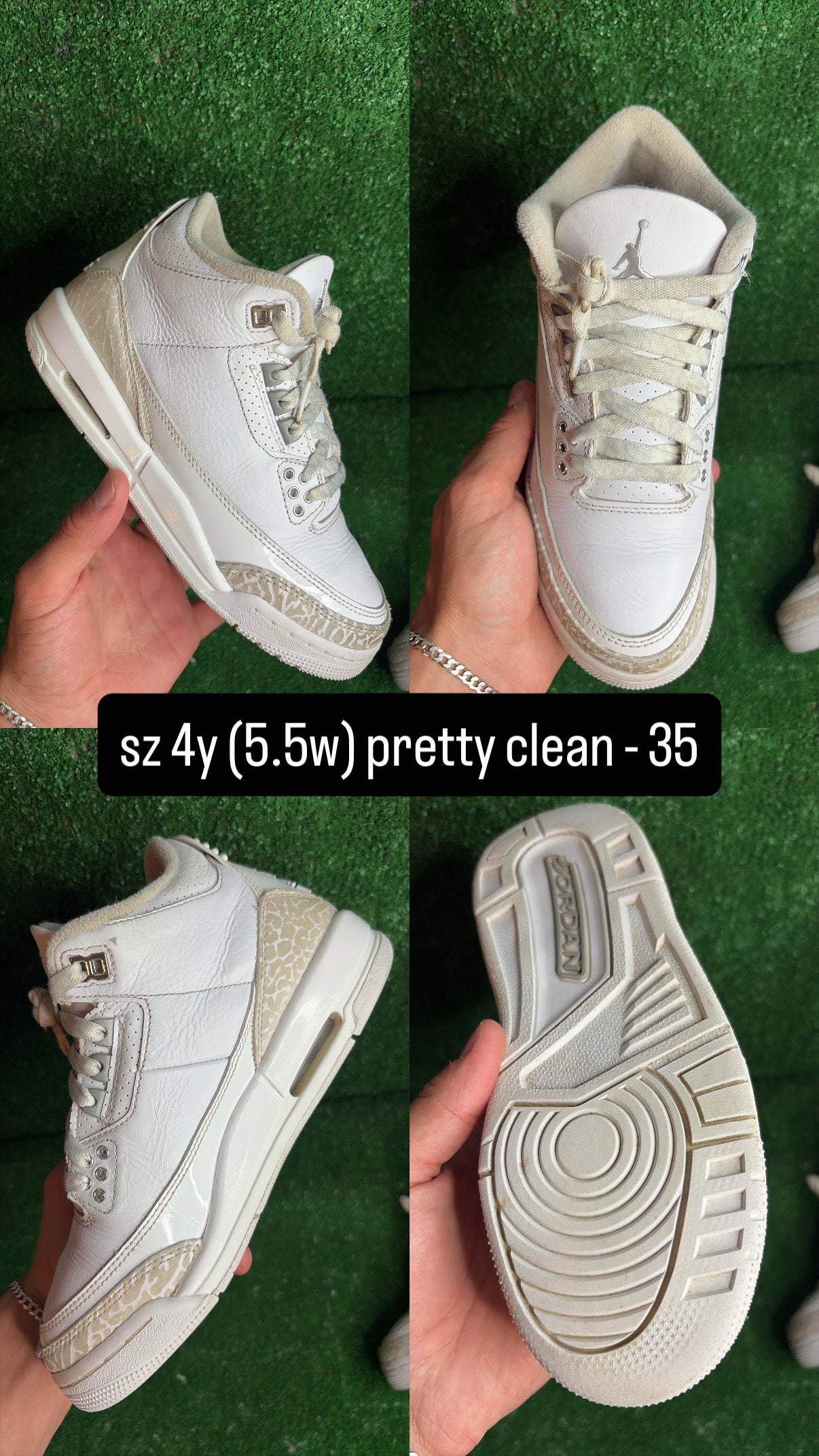 Jordan 3 Pure Money Size 4 (5.5w)