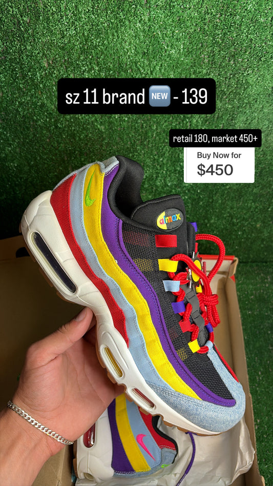 Nike Air Max 95 Denim Multicolor Size 11