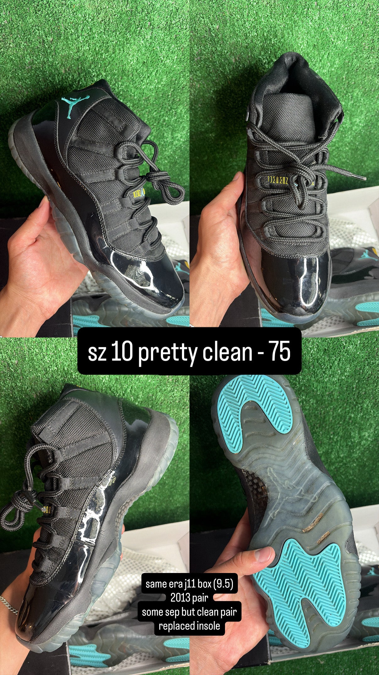 Jordan 11 Gamma (2013) Size 10