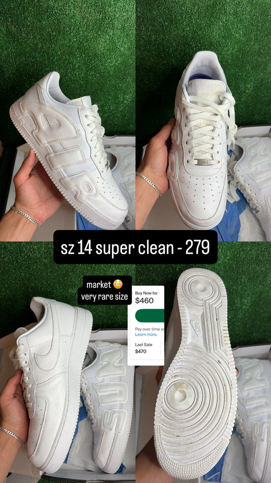 Nike Air Force 1 CPFM White Size 14