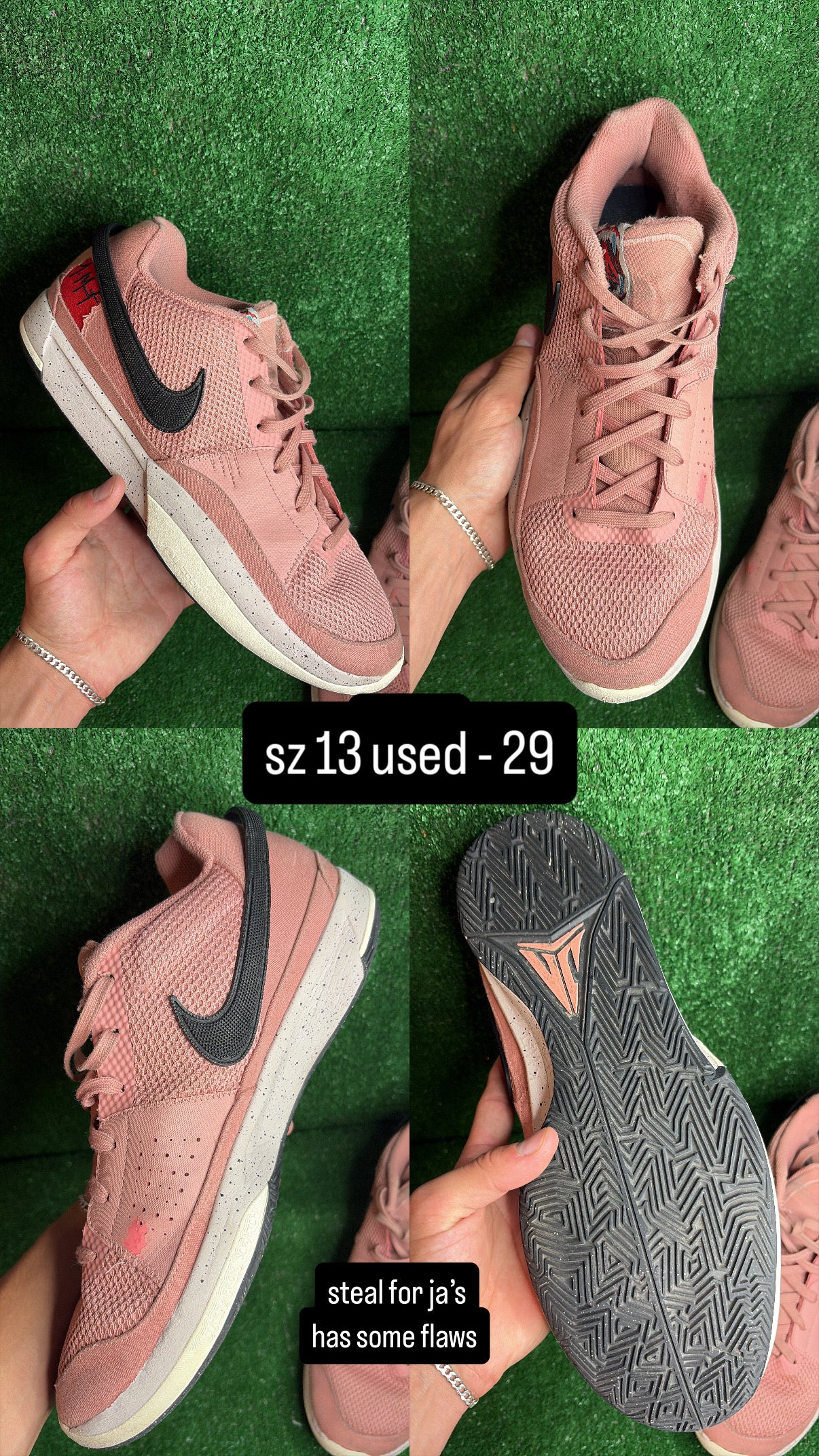 Nike Ja 1 Pink Pig Size 13