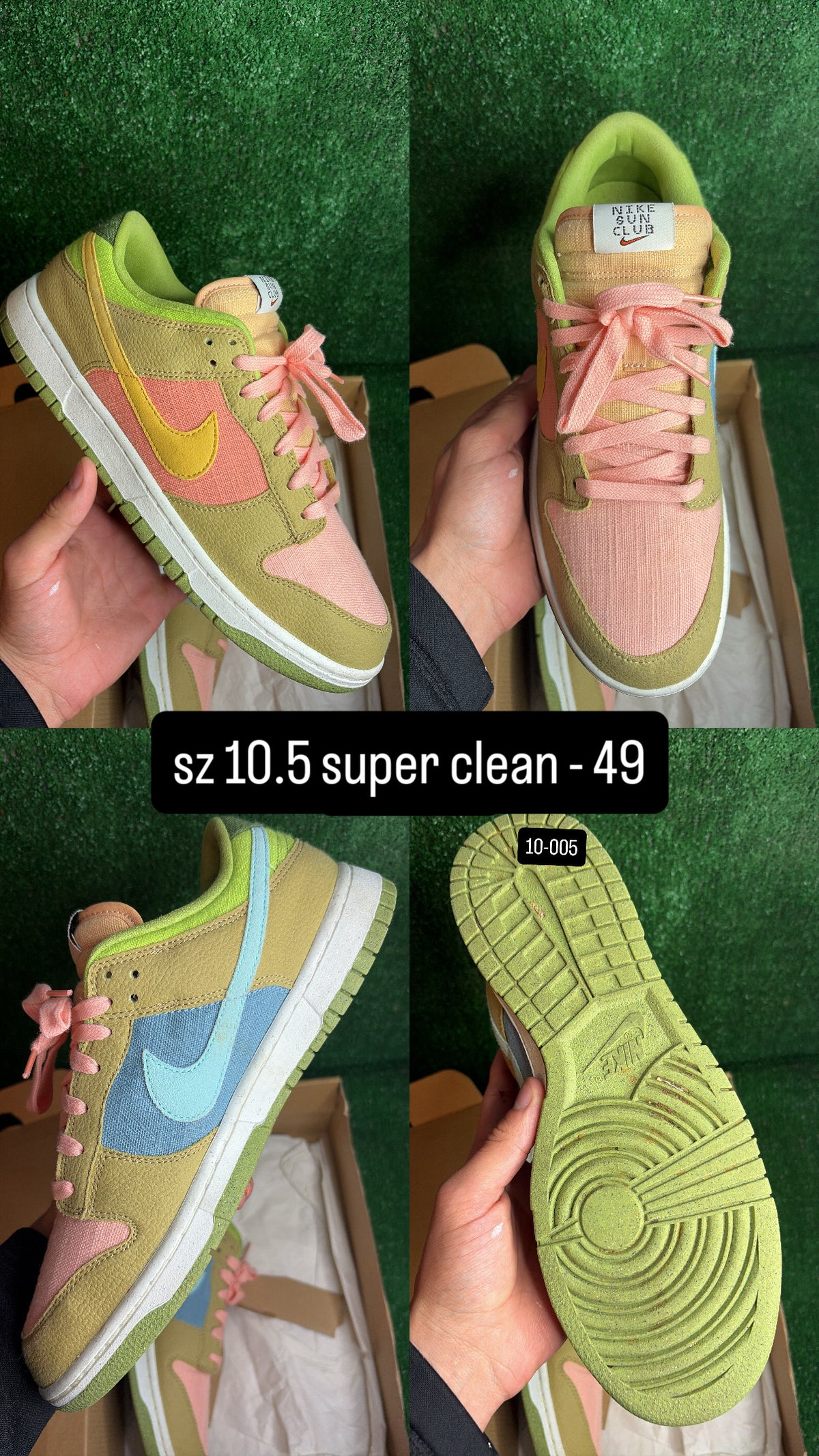 Nike Dunk Low Sun Club Size 10.5