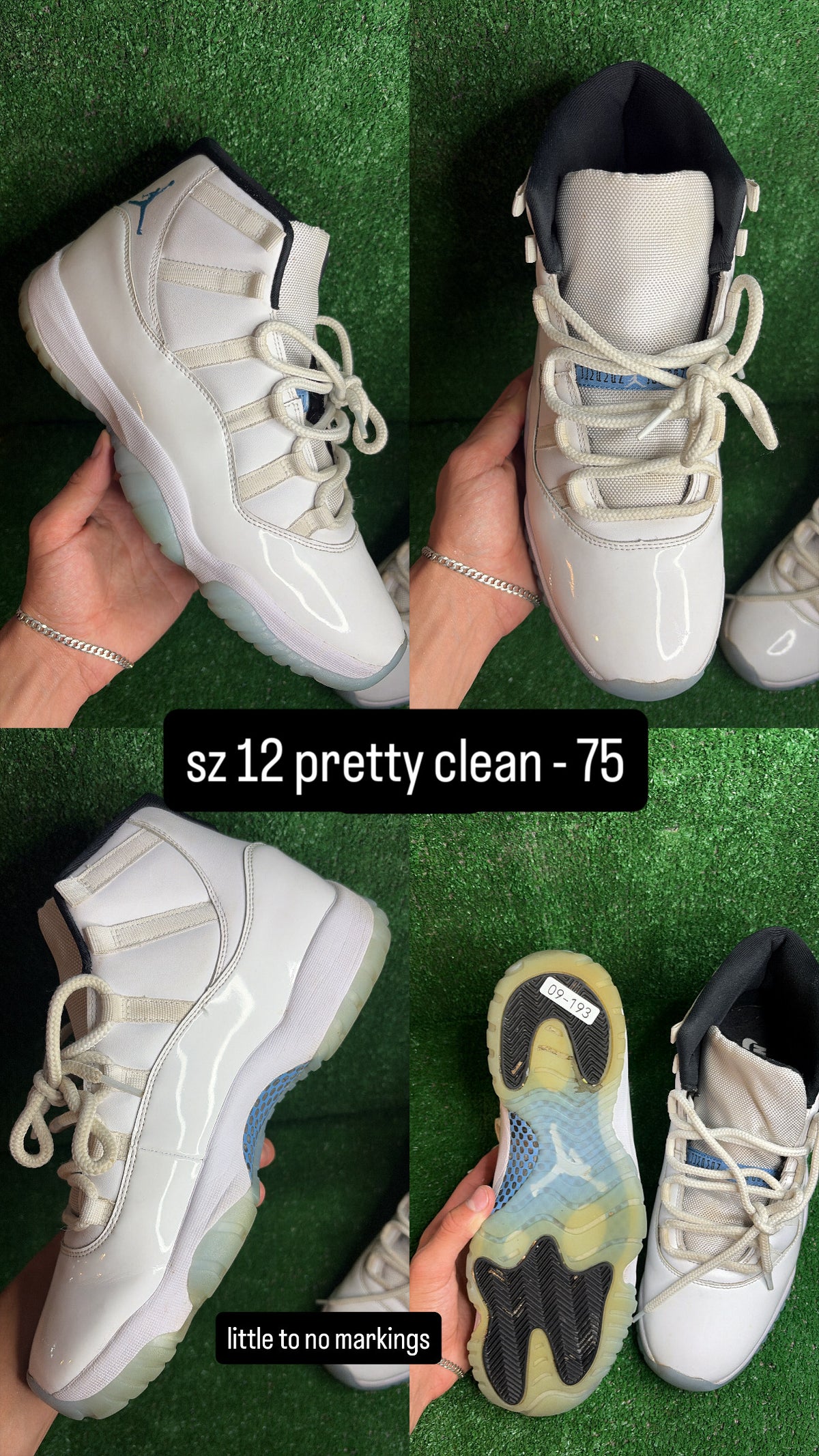 Jordan 11 Legend Blue Size 12