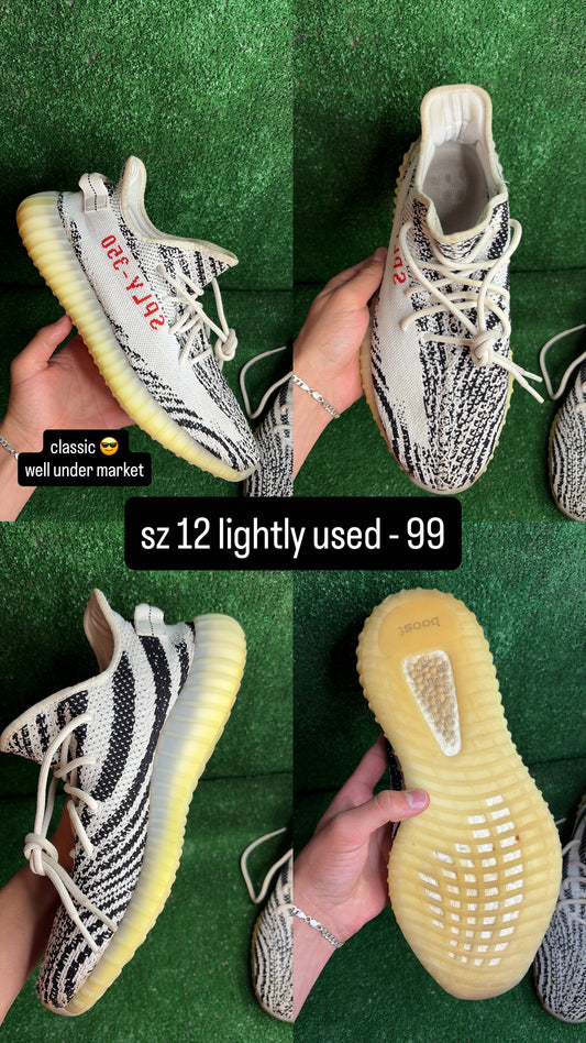 Yeezy 350 Zebra Size 12
