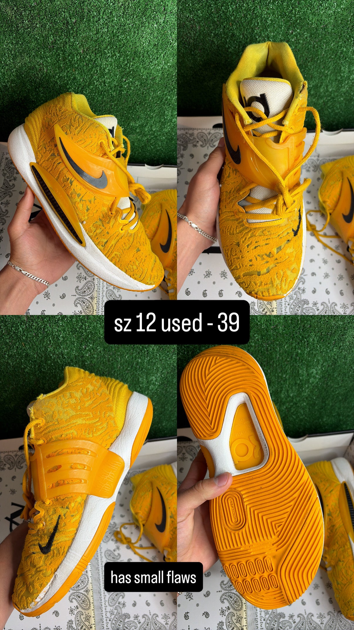 KD 14 Yellow Black Size 12