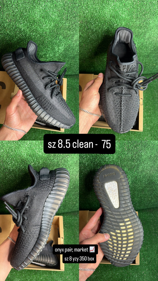 Yeezy 350 Boost V2 Onyx Size 8.5