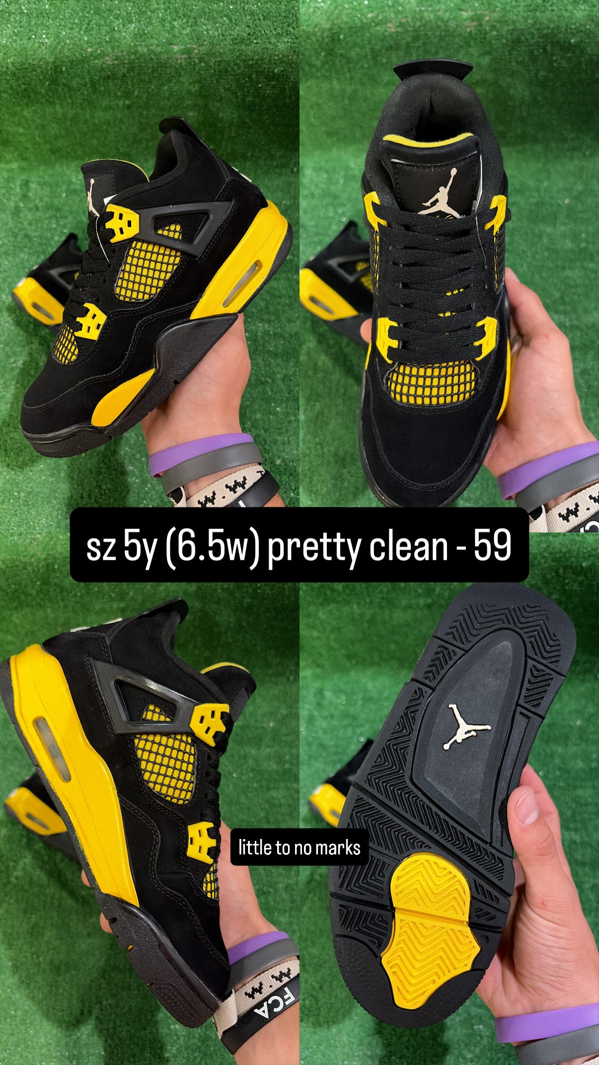 Jordan 4 Thunder Size 5 (6.5w)