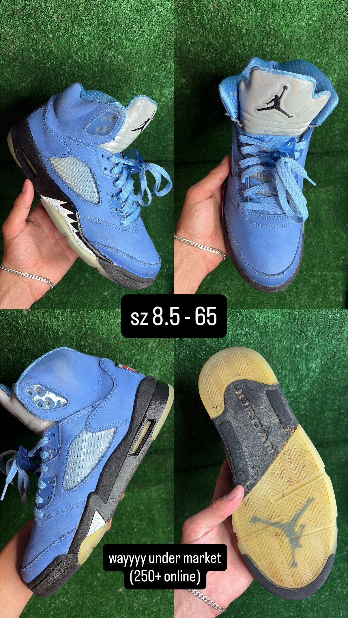 Jordan 5 UNC Size 8.5