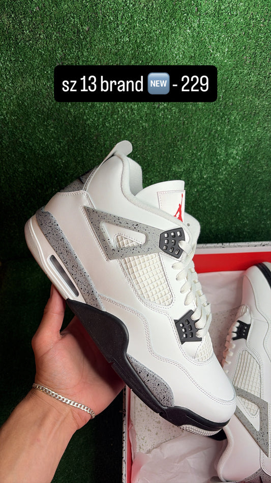 Jordan 4 White Cement Size 13