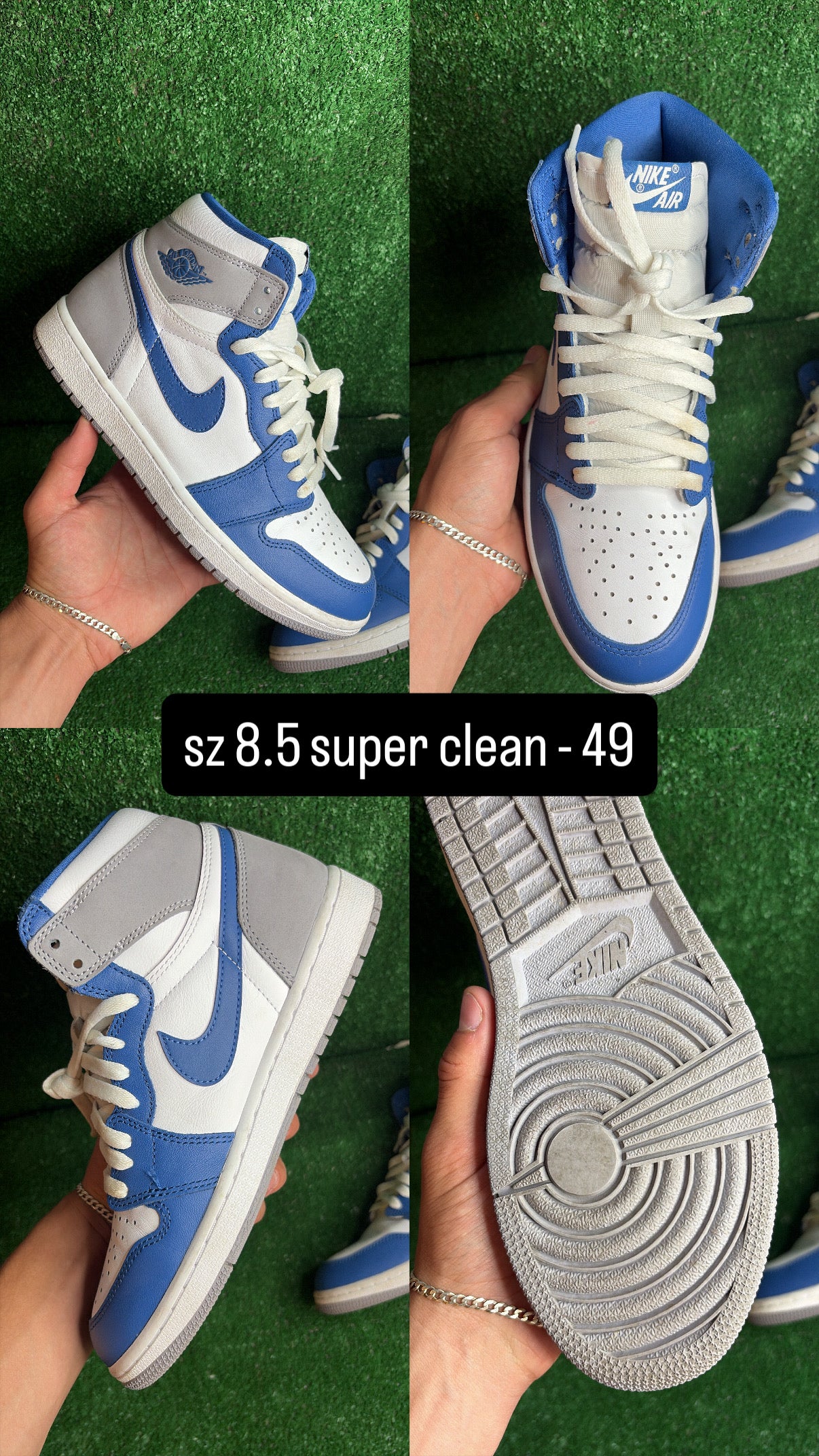 Jordan 1 High True Blue Size 8.5