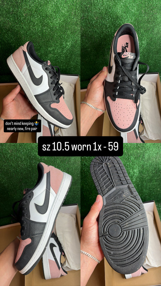 Jordan 1 Low OG Bleached Coral Size 10.5