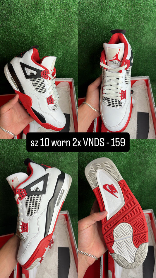 Jordan 4 Retro Fire Red Size 10
