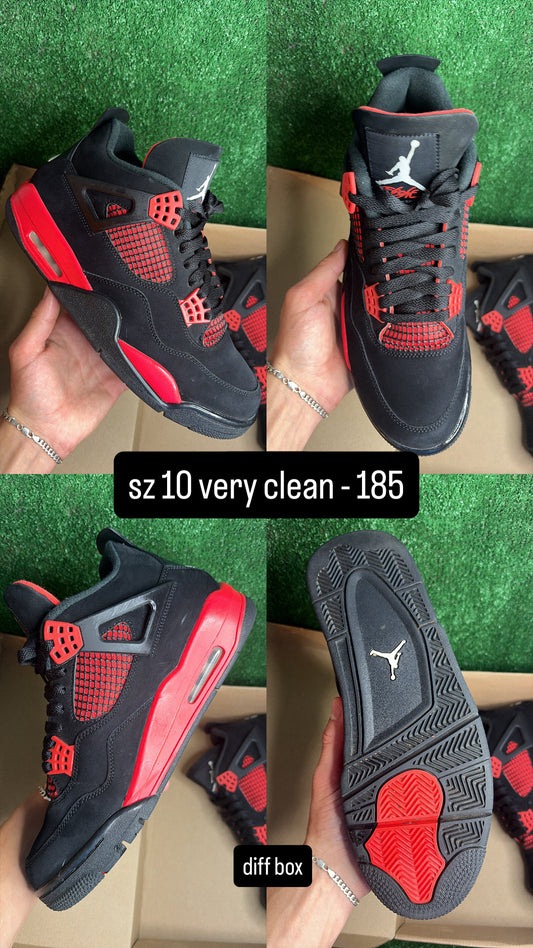 Jordan 4 Red Thunder Size 10