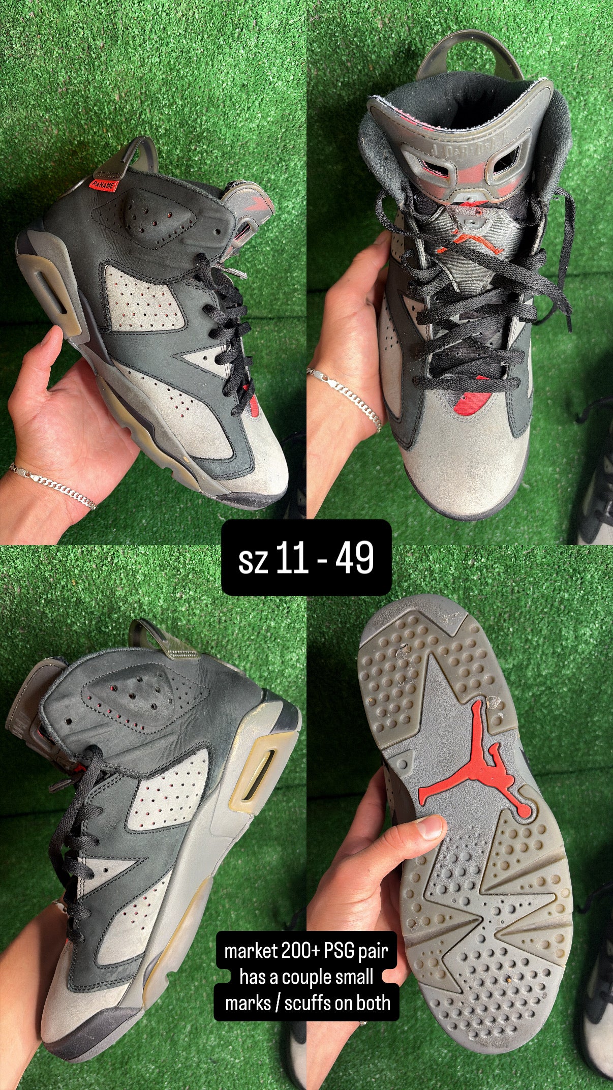 Jordan 6 PSG Size 11