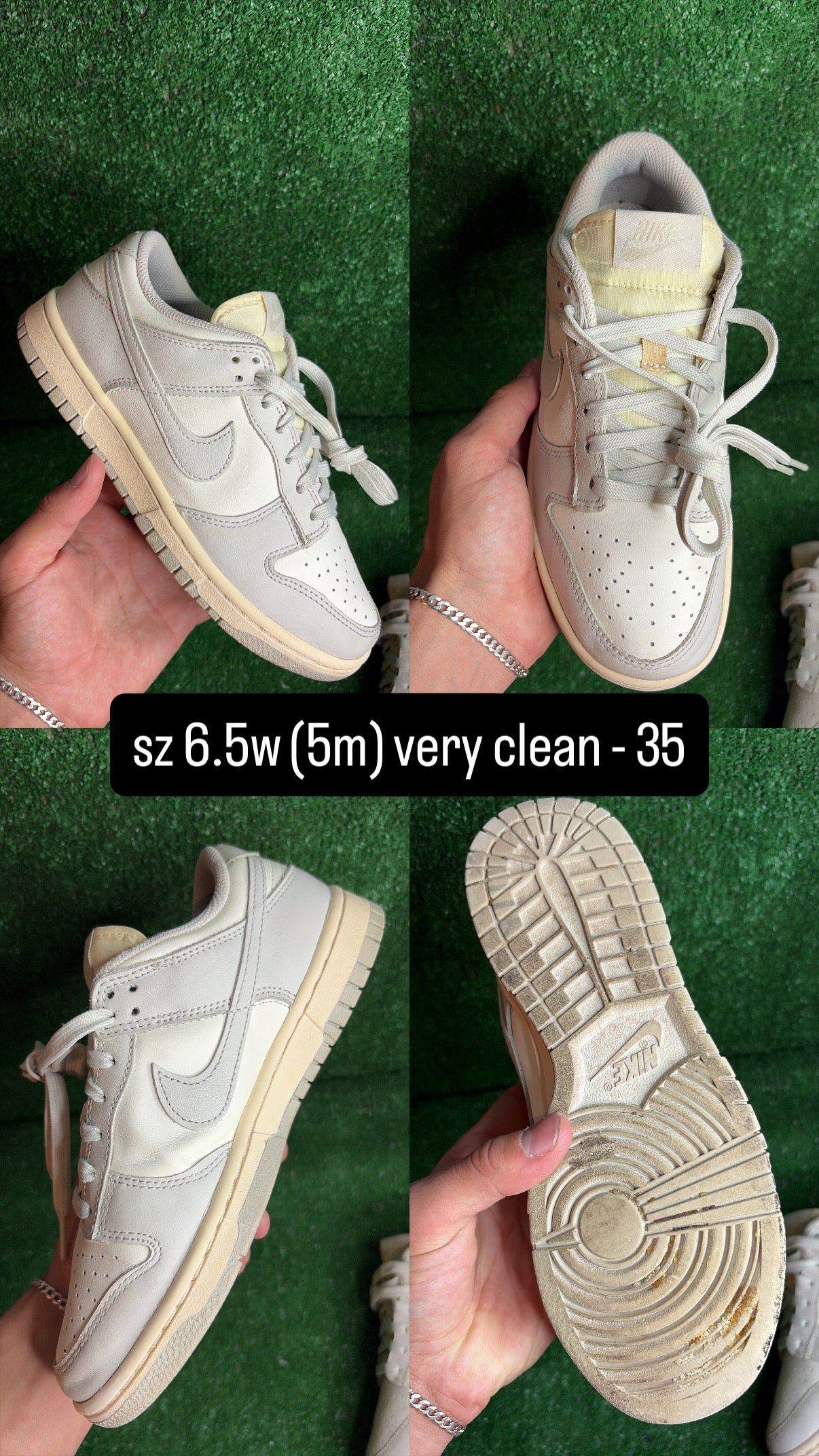 Nike Dunk Low Grey Fog Size 5m (6.5w)